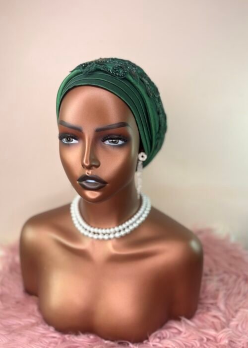 FOULARD Décoré vert émeraude